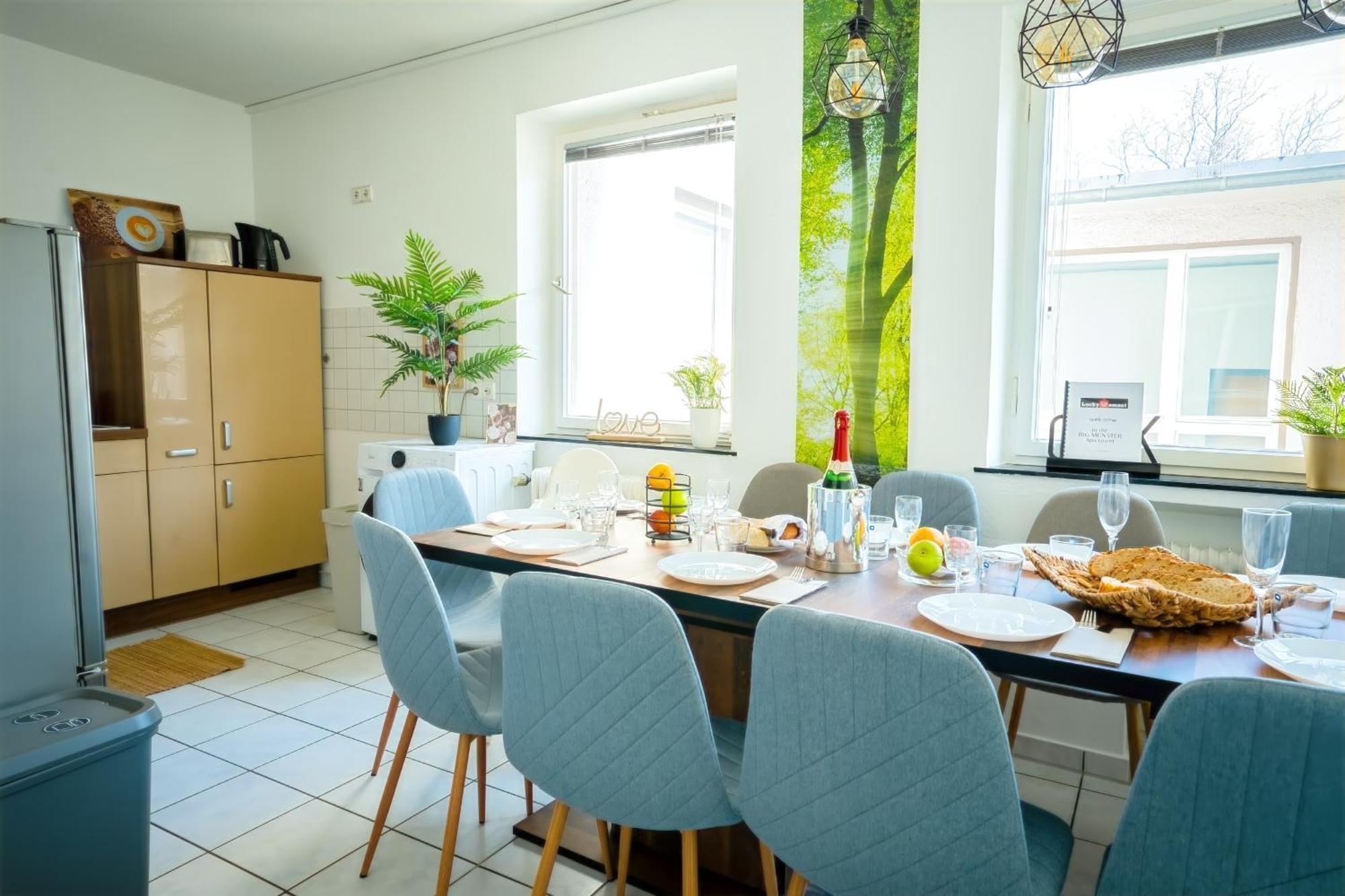The Big Muenster Fuer Bis Zu 12, Whirlpool, Sauna, Zentral, Tischfussball, Balkon, Gasgrill Ουλμ Εξωτερικό φωτογραφία